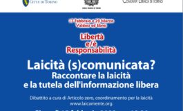 DIBATTITO "Laicità (s)comunicata?  Raccontare la laicità  e la tutela dell'informazione libera"