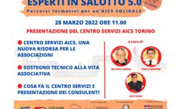 LUNEDÌ 28 MARZO PRESENTAZONE DEL CENTRO SERVIZI AICS!