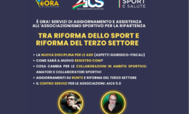 ﻿TRA RIFORMA DELLO SPORT E RIFOMA DEL TERZO SETTORE, FORMAZIONE GRATUITA "È ORA"