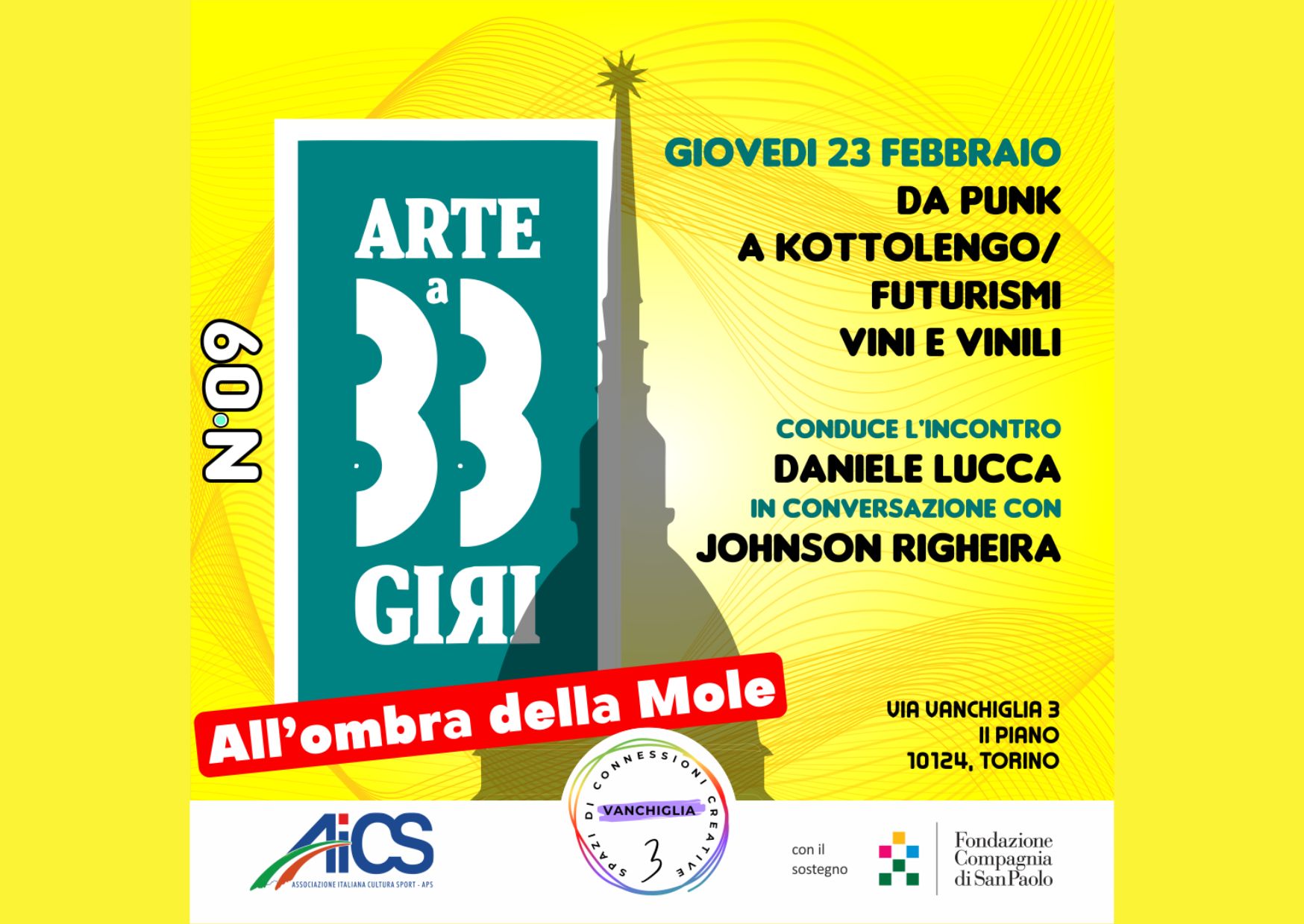 arte a 33 giri all'ombra della Mole